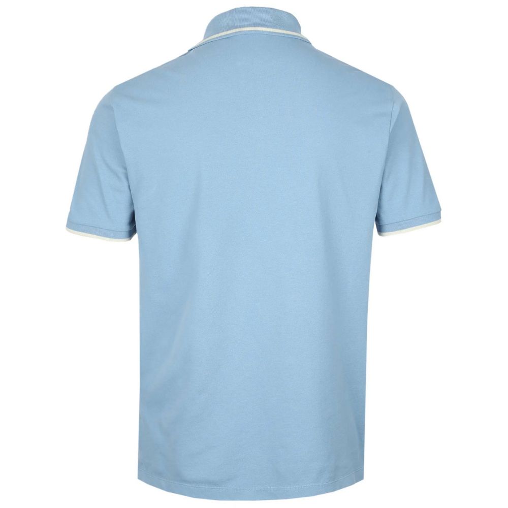 Light Blue Cotton Polo Shirt