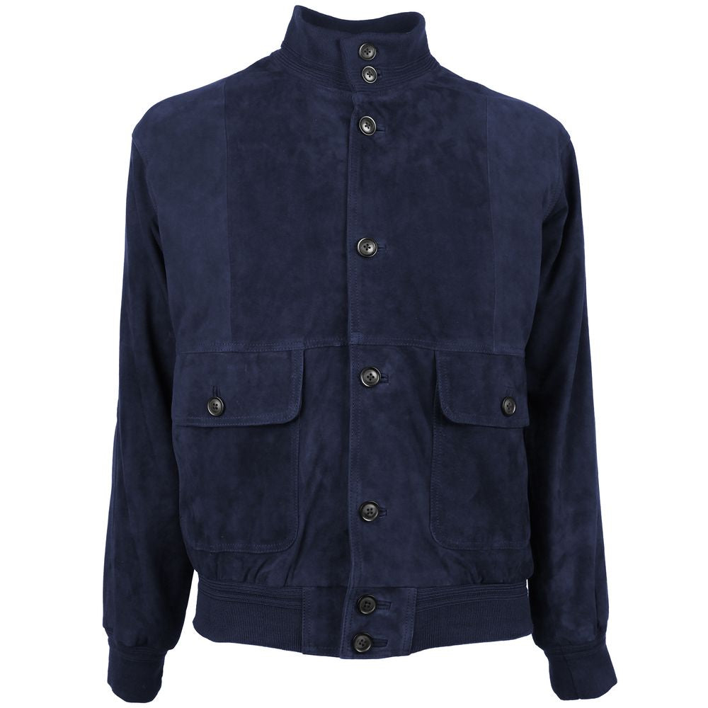 Blue Calfskin Jacket