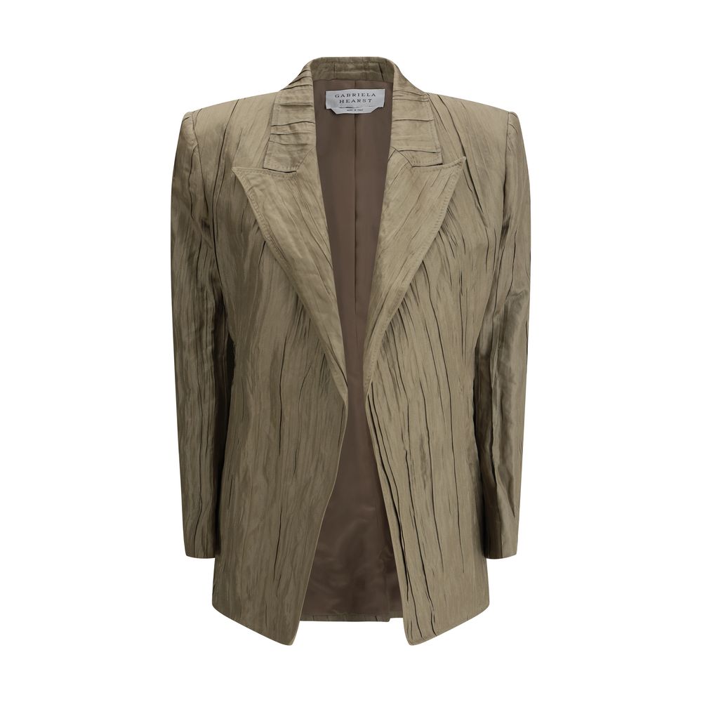 Ruched silk Mairi Blazer