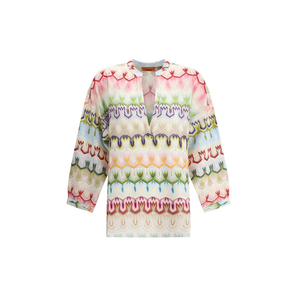 ZigZag pattern Knit Blouse