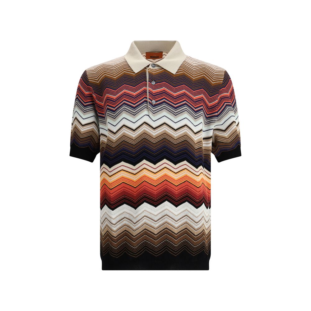 ZigZag Pattern Polo Shirt