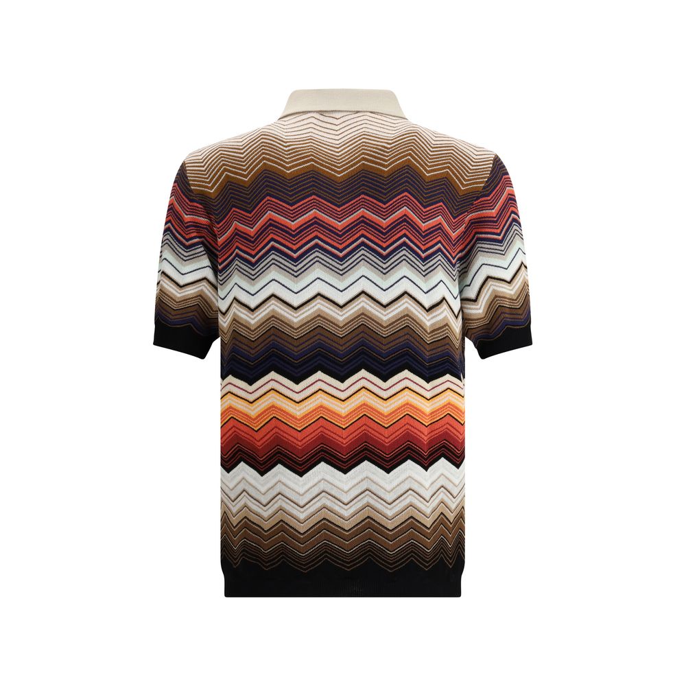 ZigZag Pattern Polo Shirt