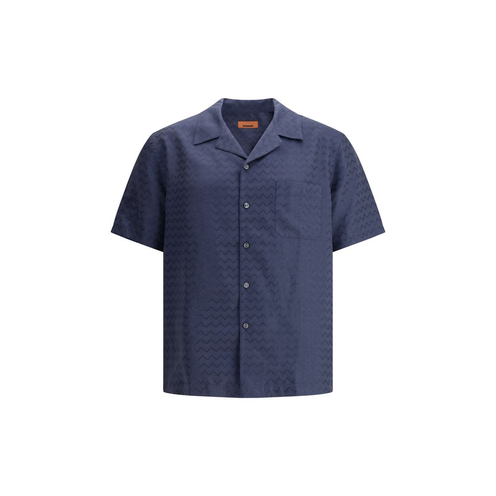 Bowling Shirt with shiny ZigZag pattern
