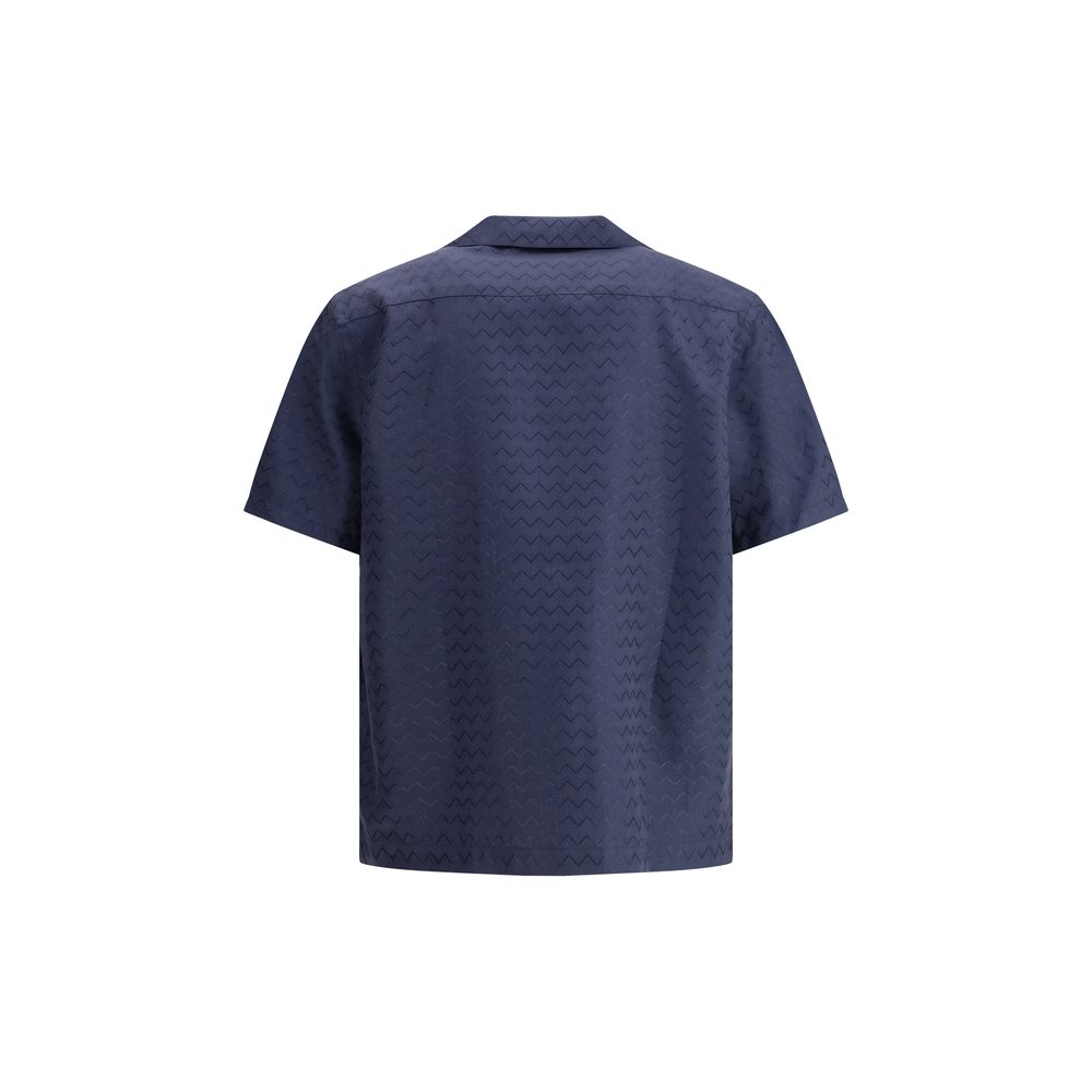 Bowling Shirt with shiny ZigZag pattern