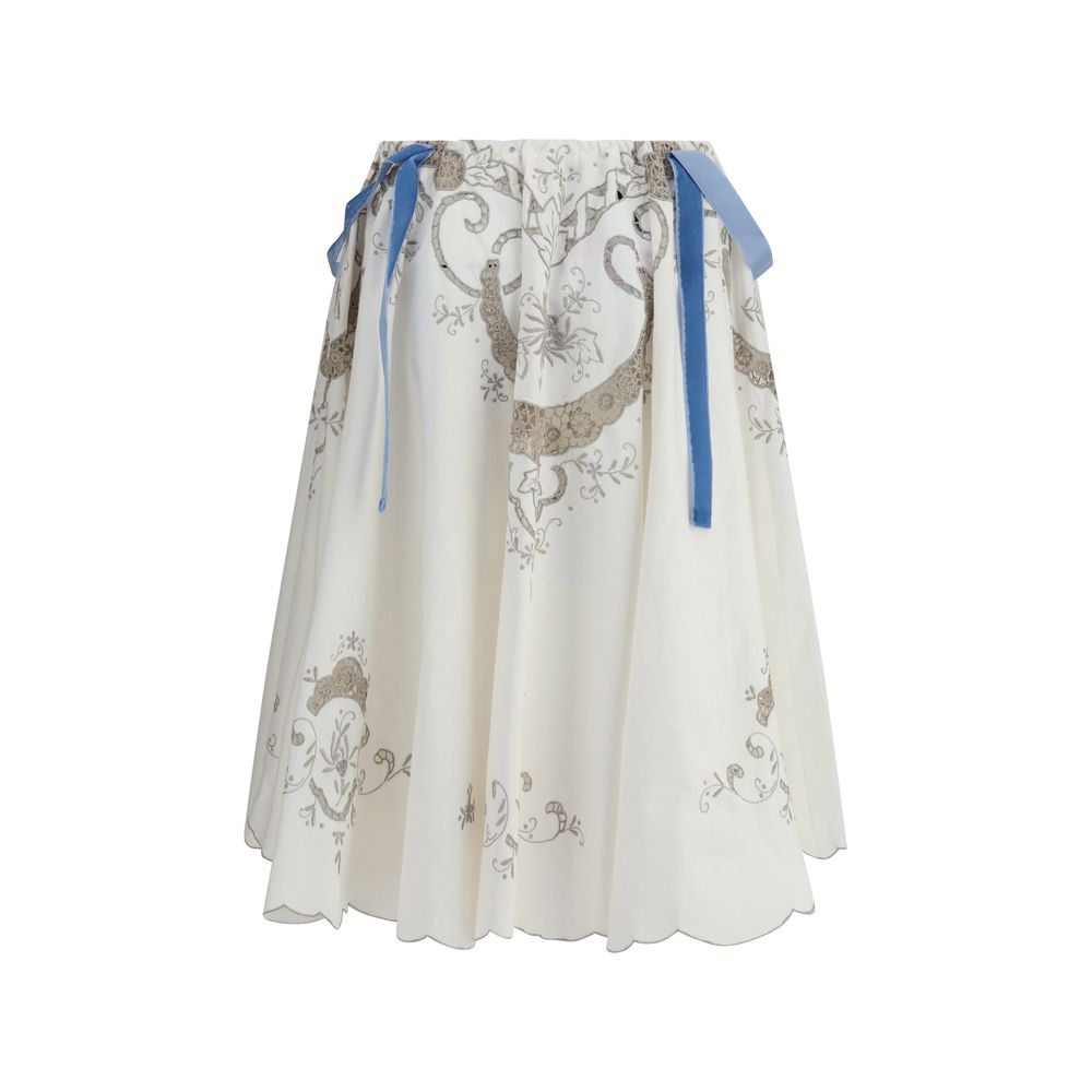 Cotton midi Skirt