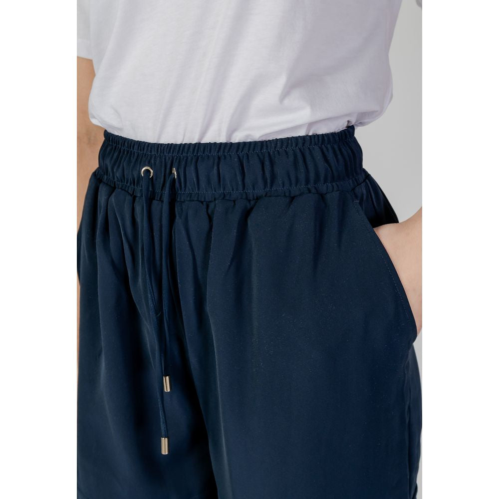 Blue Polyester Jeans & Pant