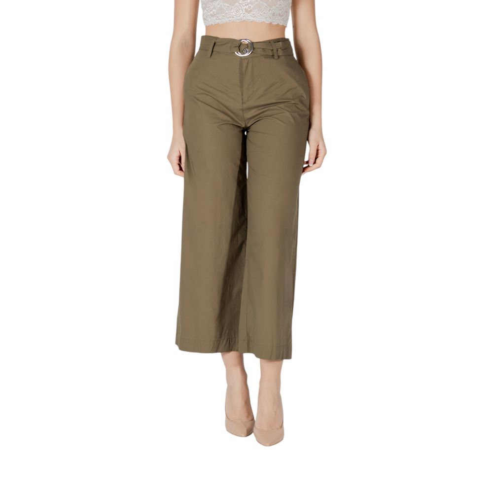 Green Cotton Jeans & Pant