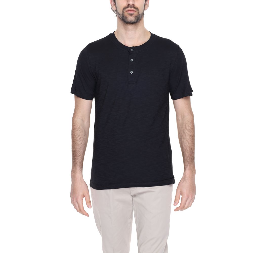 Black Cotton T-Shirt