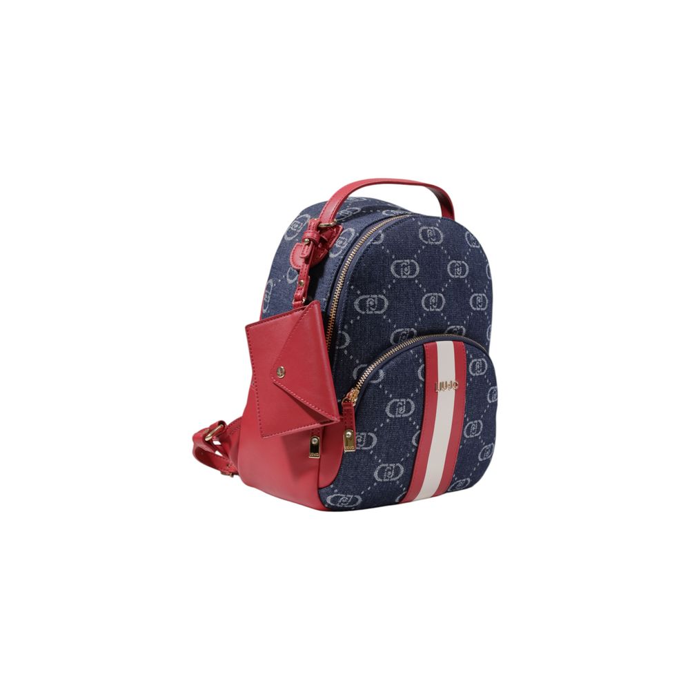 Blue Polyester Backpack