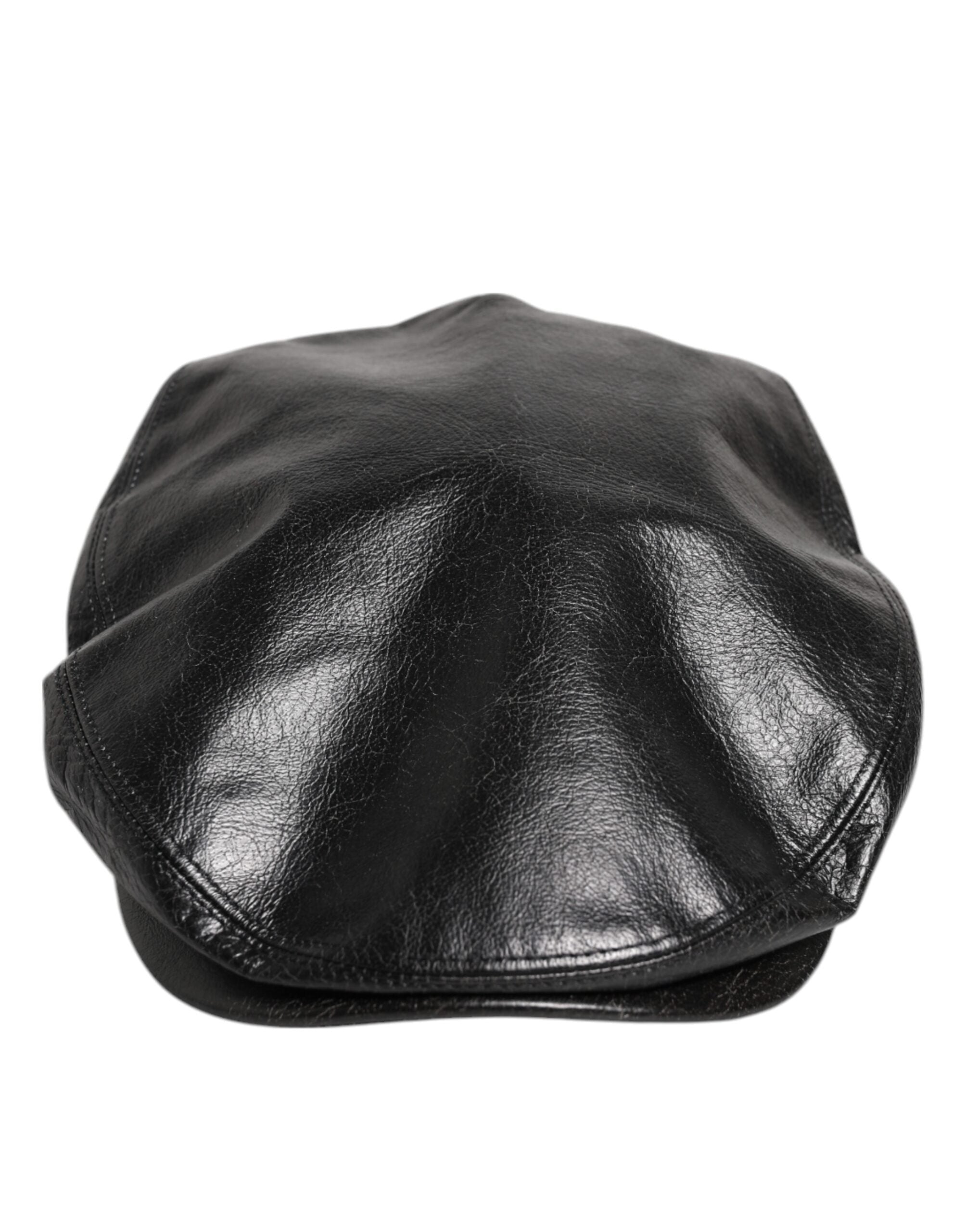 Black Calf Newsboy Capello Cabbie Hat