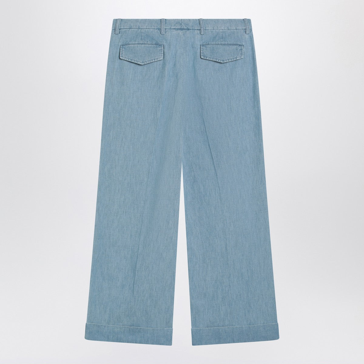 Valentino Valentino Light blue wide jeans with cuff