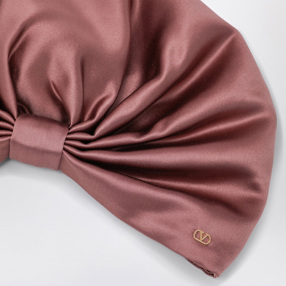 Valentino Garavani Valentino Garavani Antique pink silk foulard turban
