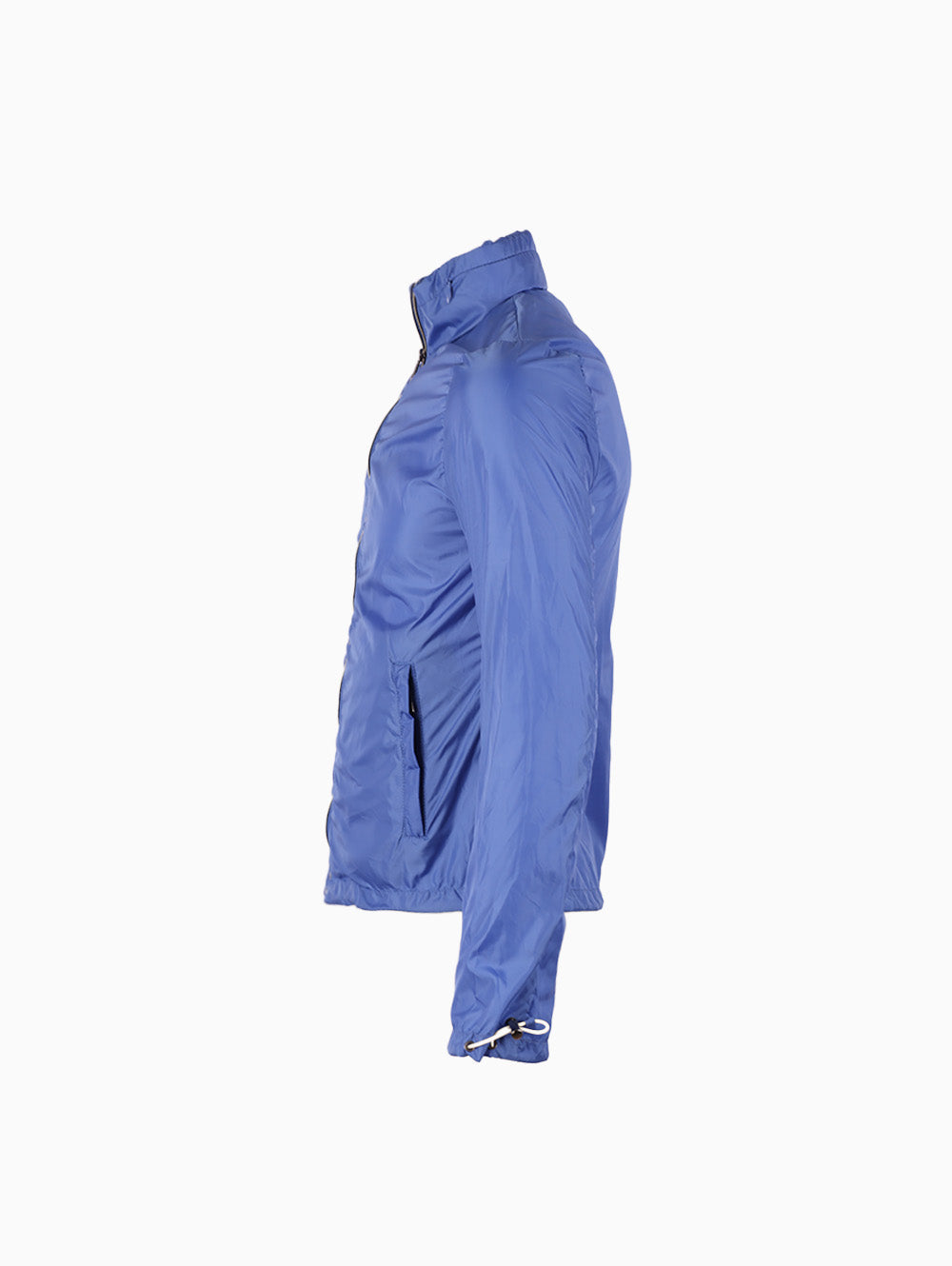 Target men’s blue bomber jacket side view