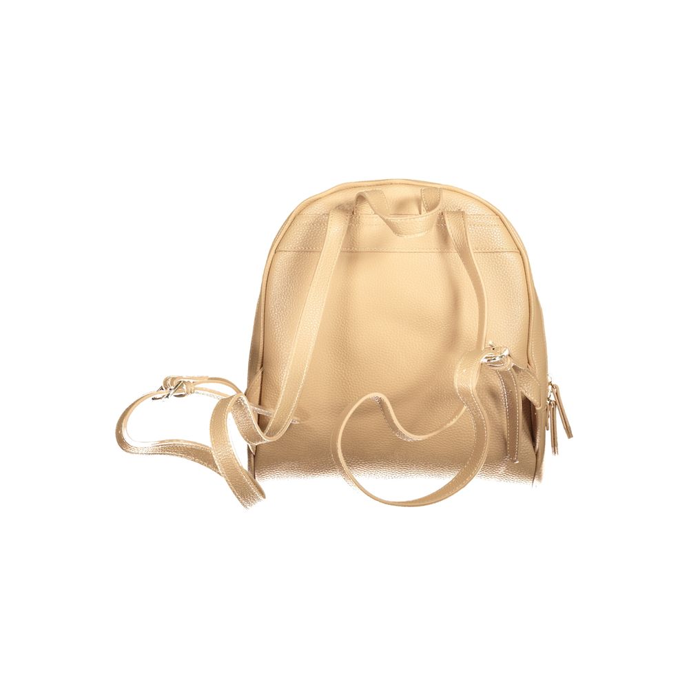 Beige Polyethylene Backpack