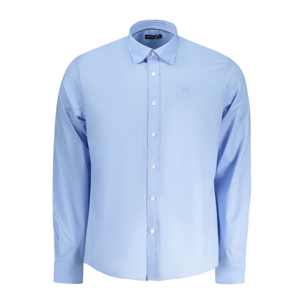 Light Blue Cotton Men Shirt