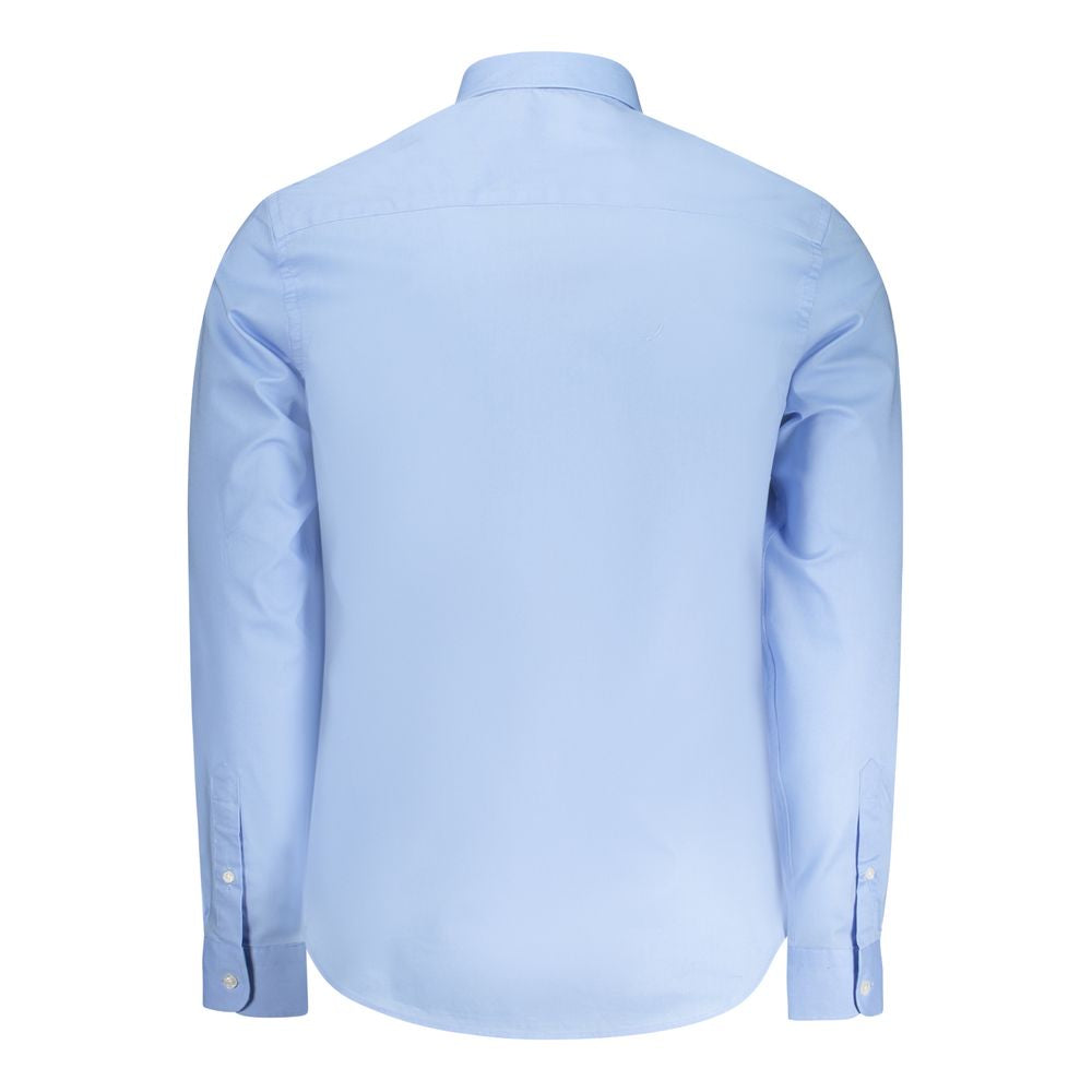 Light Blue Cotton Men Shirt