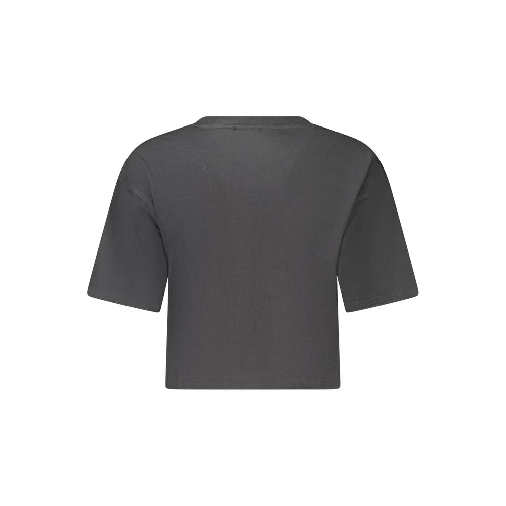 Black Cotton Tops & T-Shirt