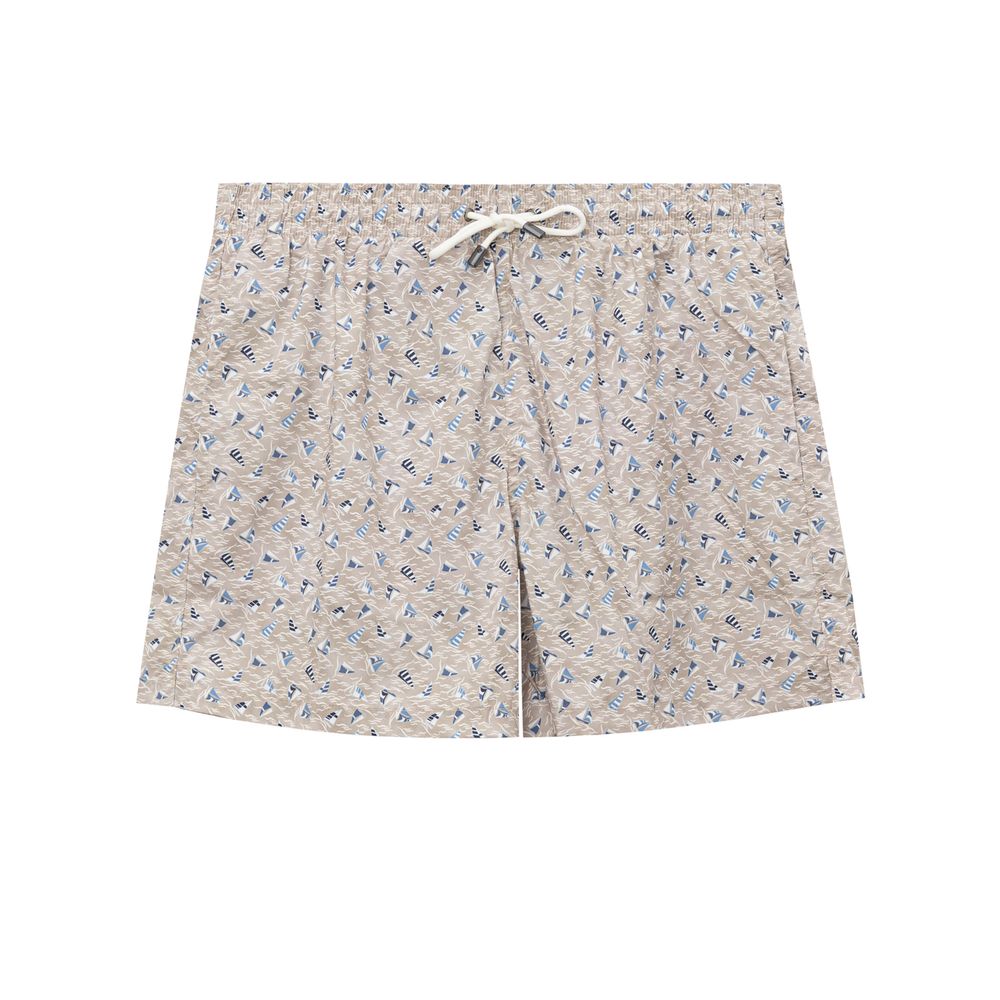 Beige Polyester Swimwear