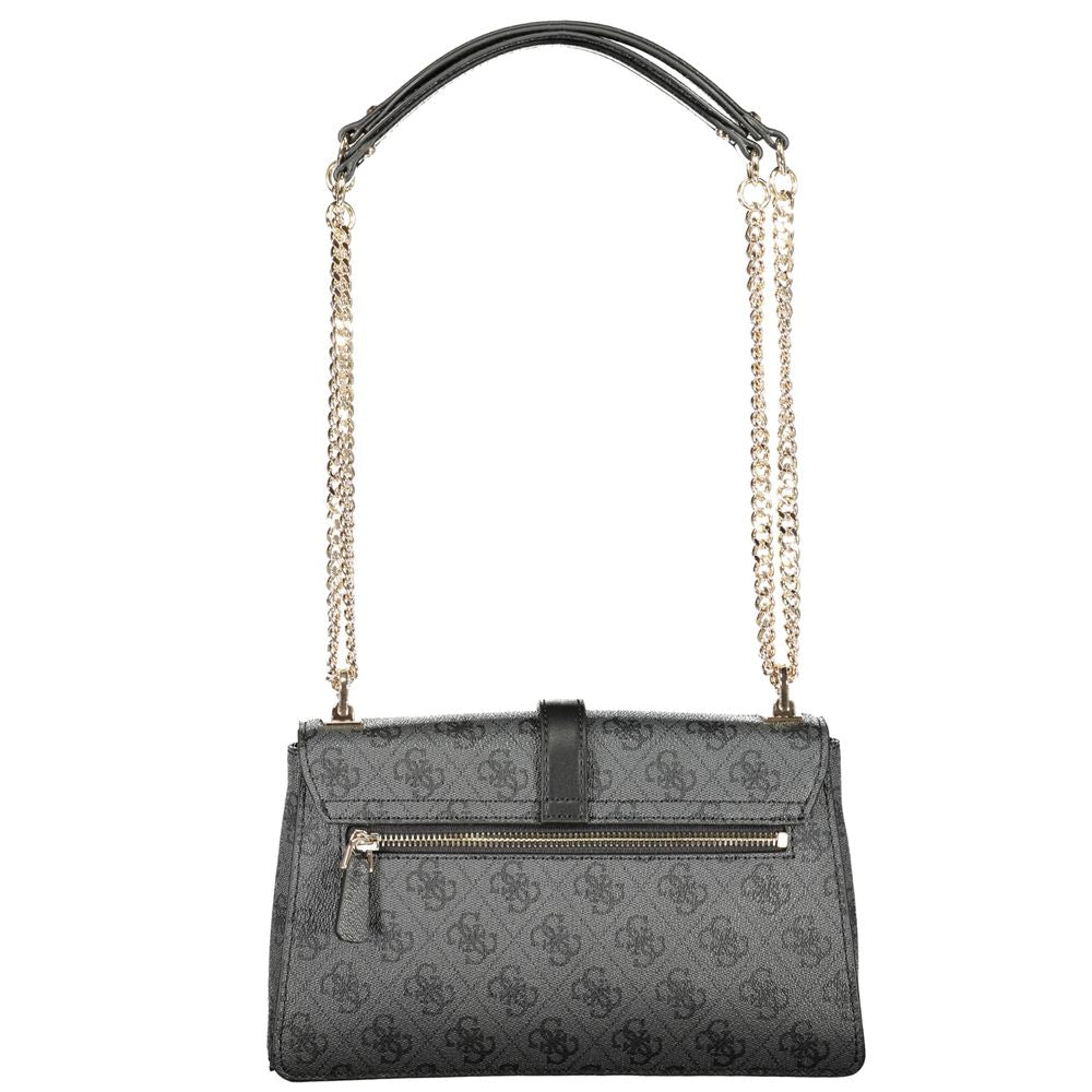 Gray Polyethylene Women Handbag