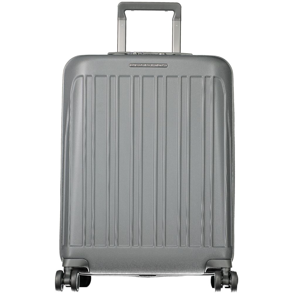 Gray Polycarbonate Men Luggage