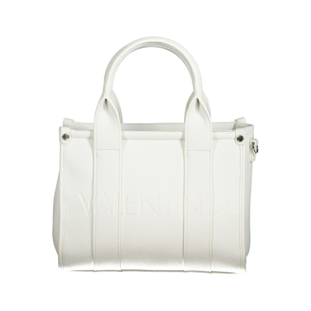 White Polyethylene Women Handbag