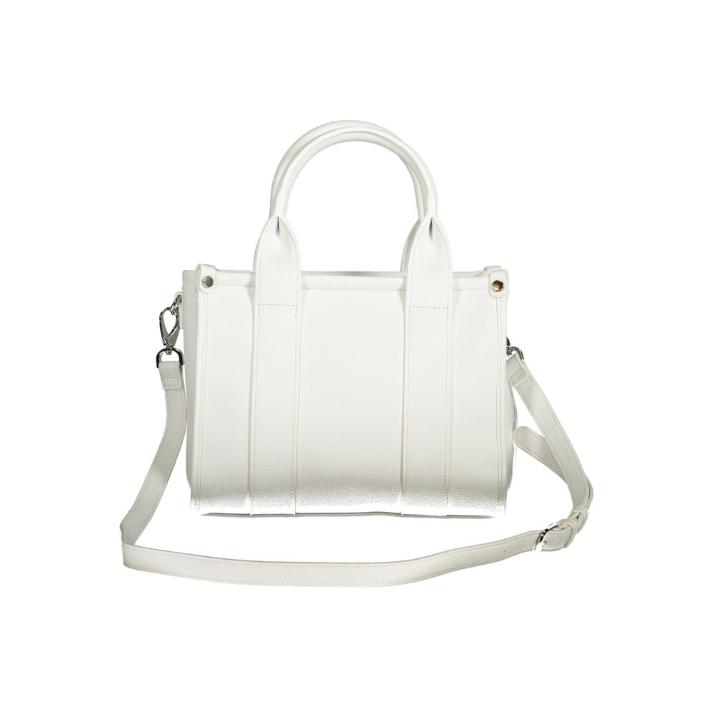 White Polyethylene Women Handbag