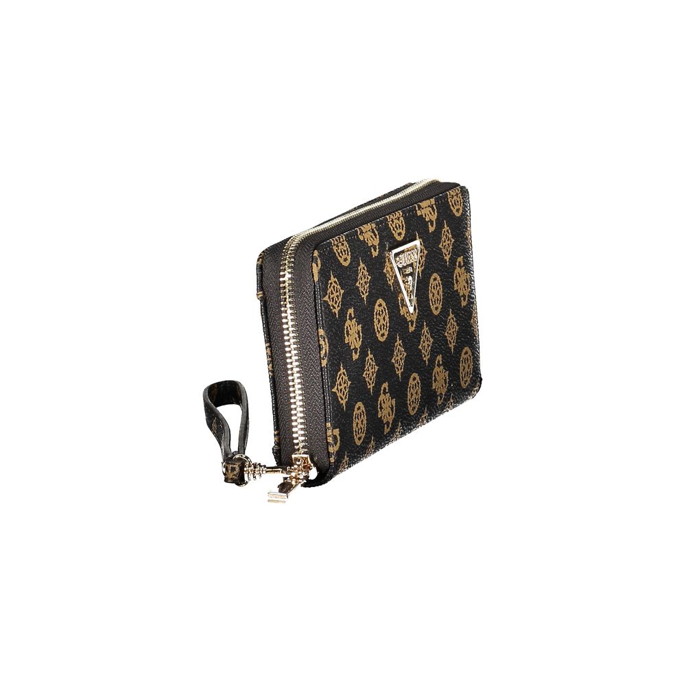 Brown Polyethylene Women Wallet
