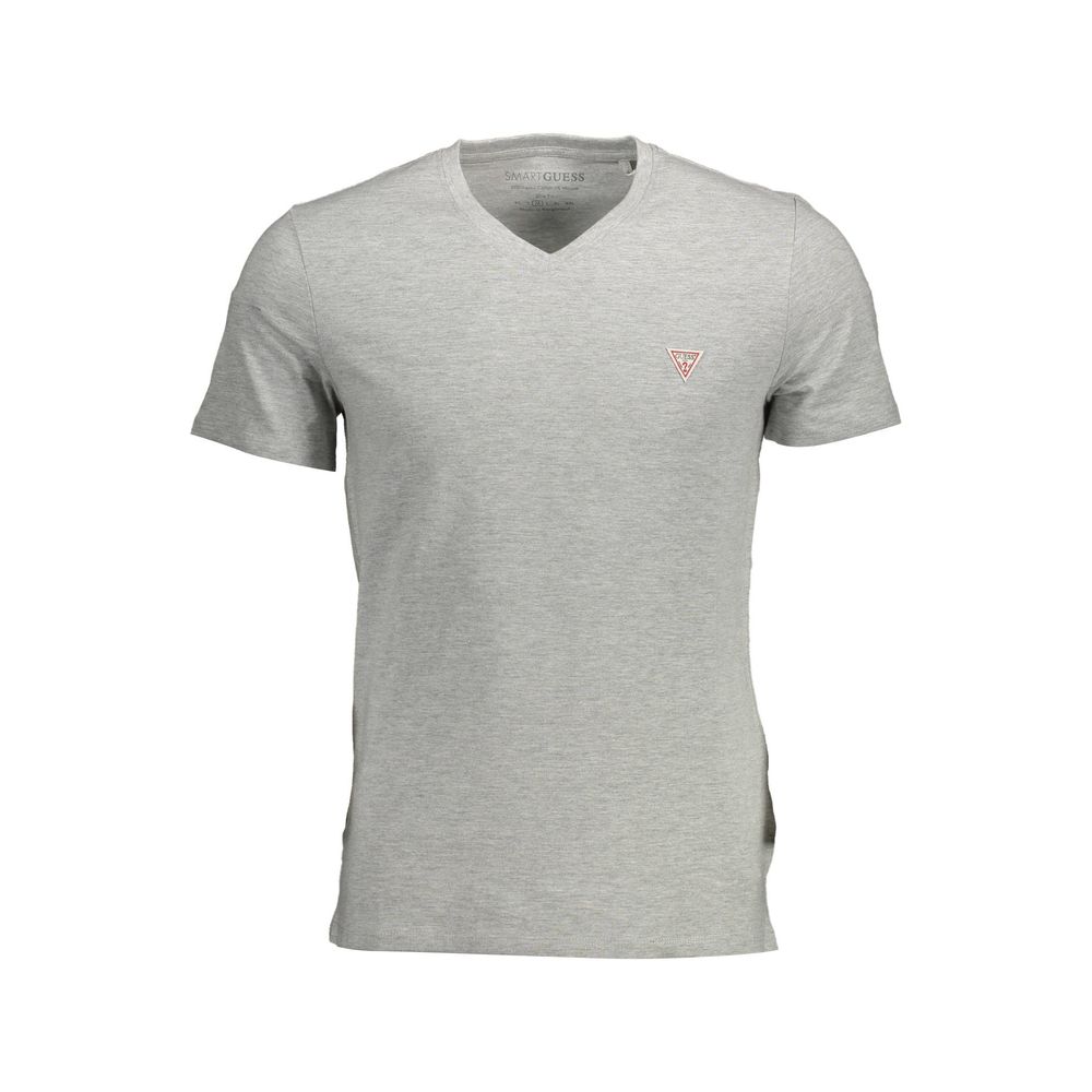Gray Cotton Men T-Shirt