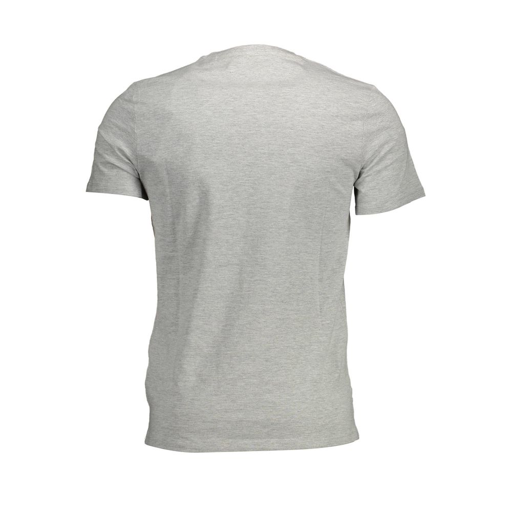 Gray Cotton Men T-Shirt