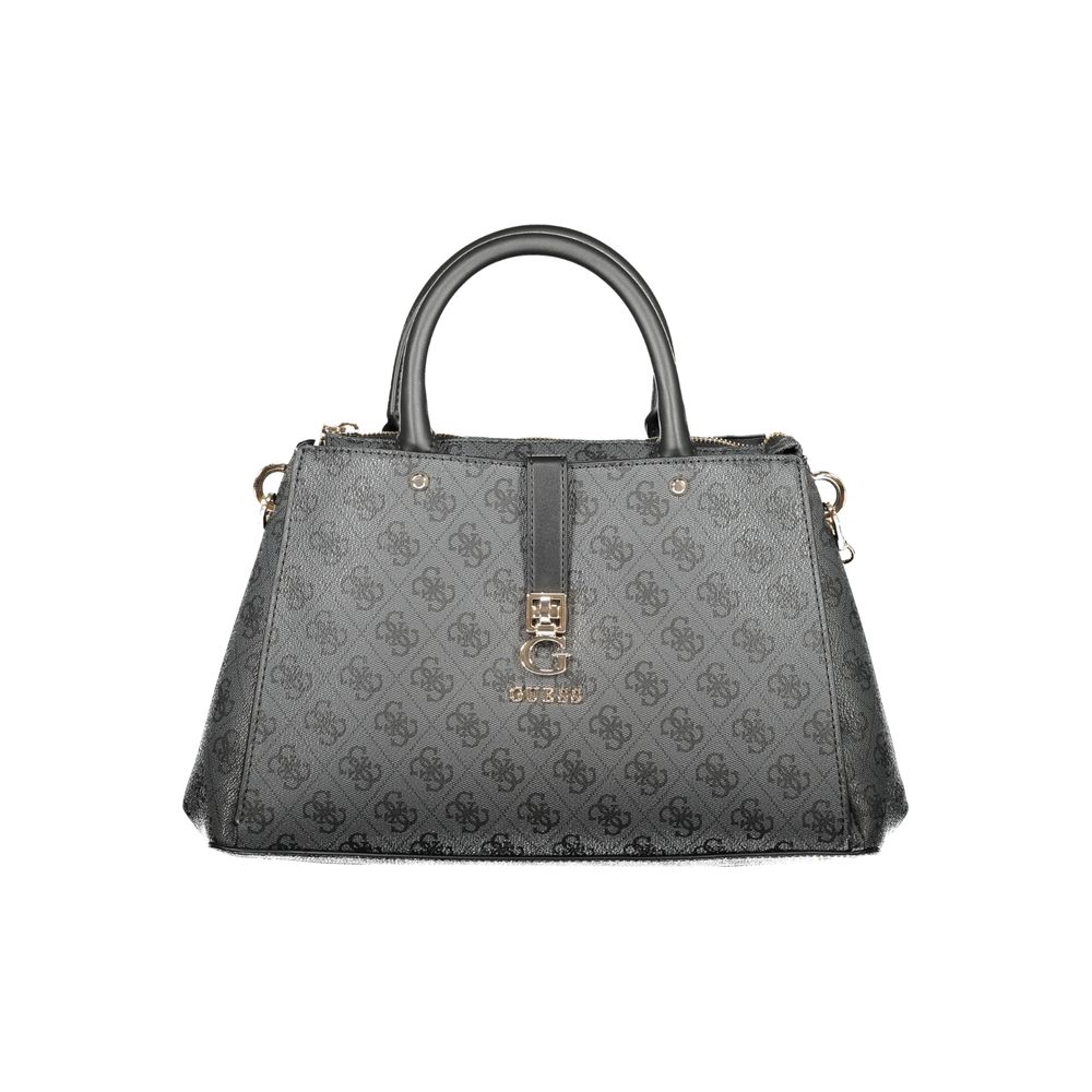Gray Polyethylene Women Handbag