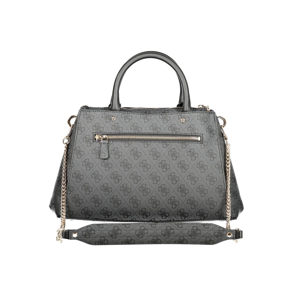 Gray Polyethylene Women Handbag