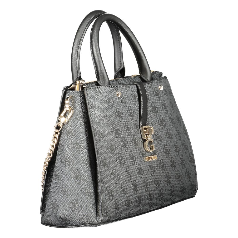 Gray Polyethylene Women Handbag