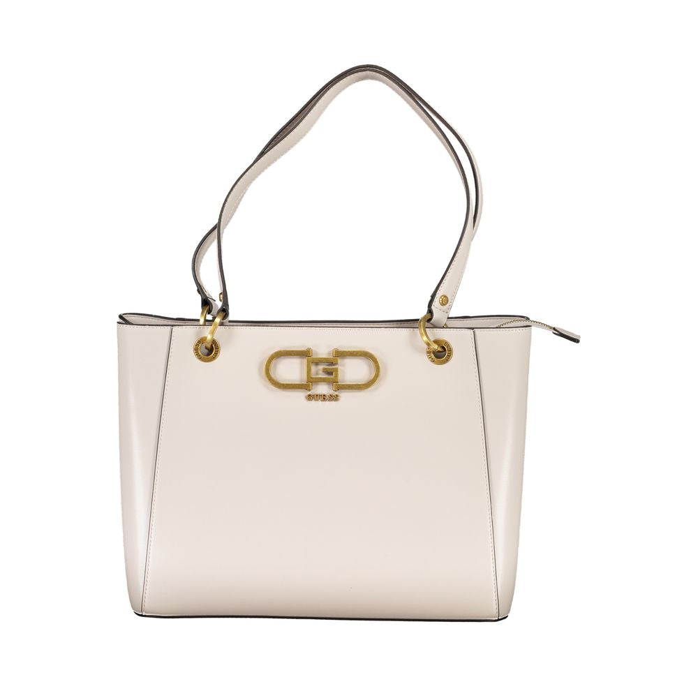 Gray Polyethylene Women Handbag