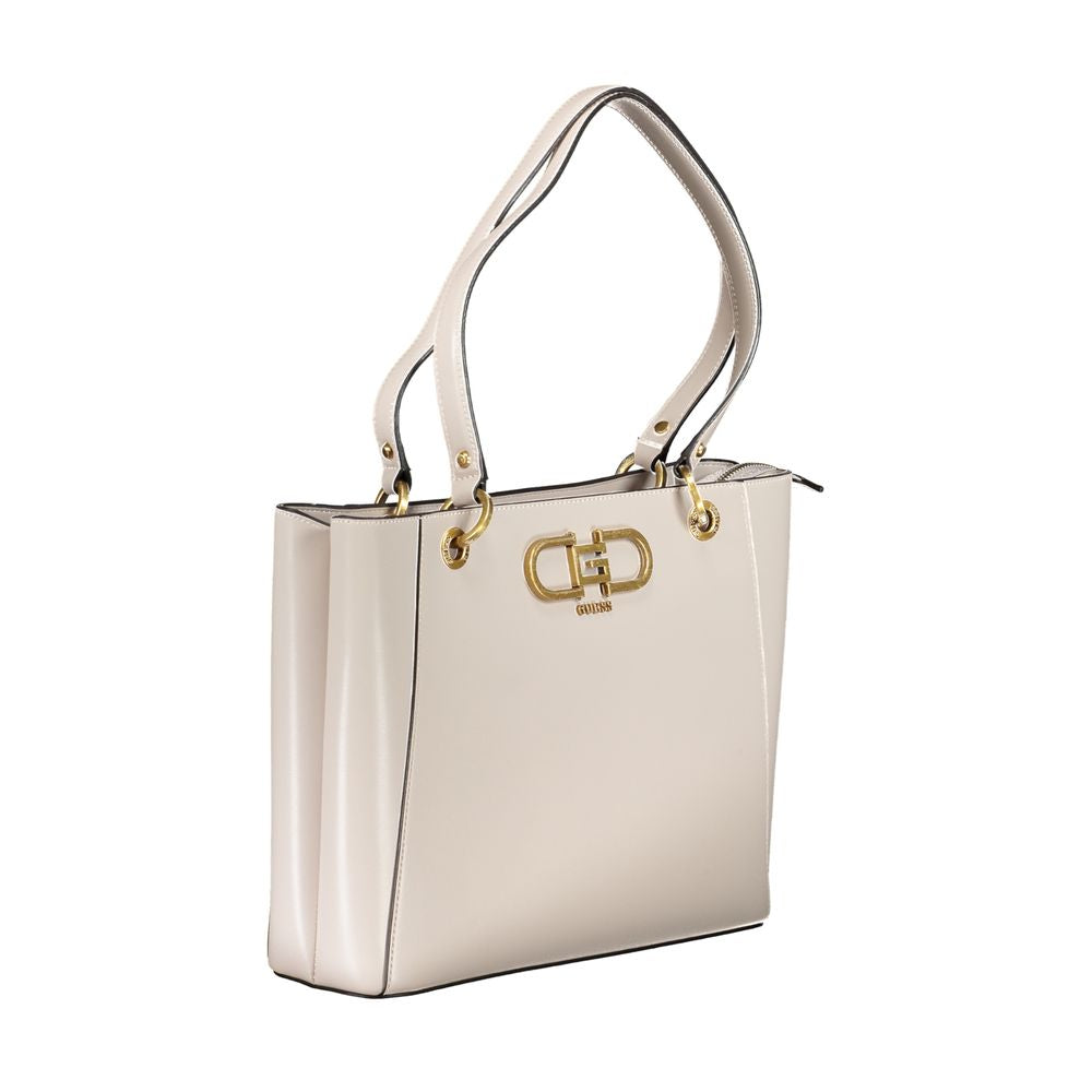 Gray Polyethylene Women Handbag