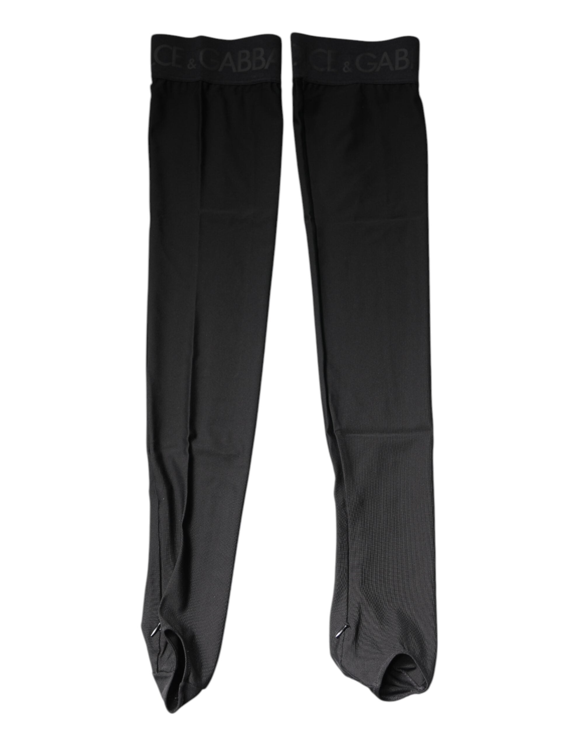 Black Viscose Stretch Over Calf Stockings Socks