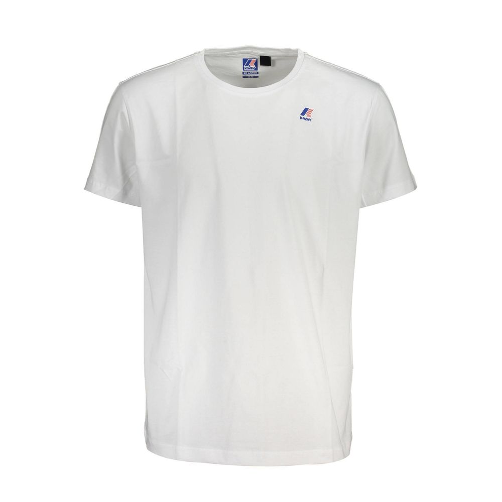 White Cotton Men T-Shirt