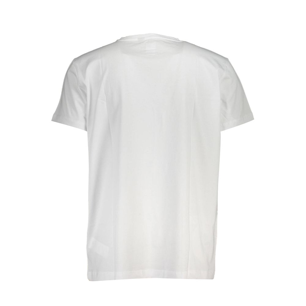 White Cotton Men T-Shirt