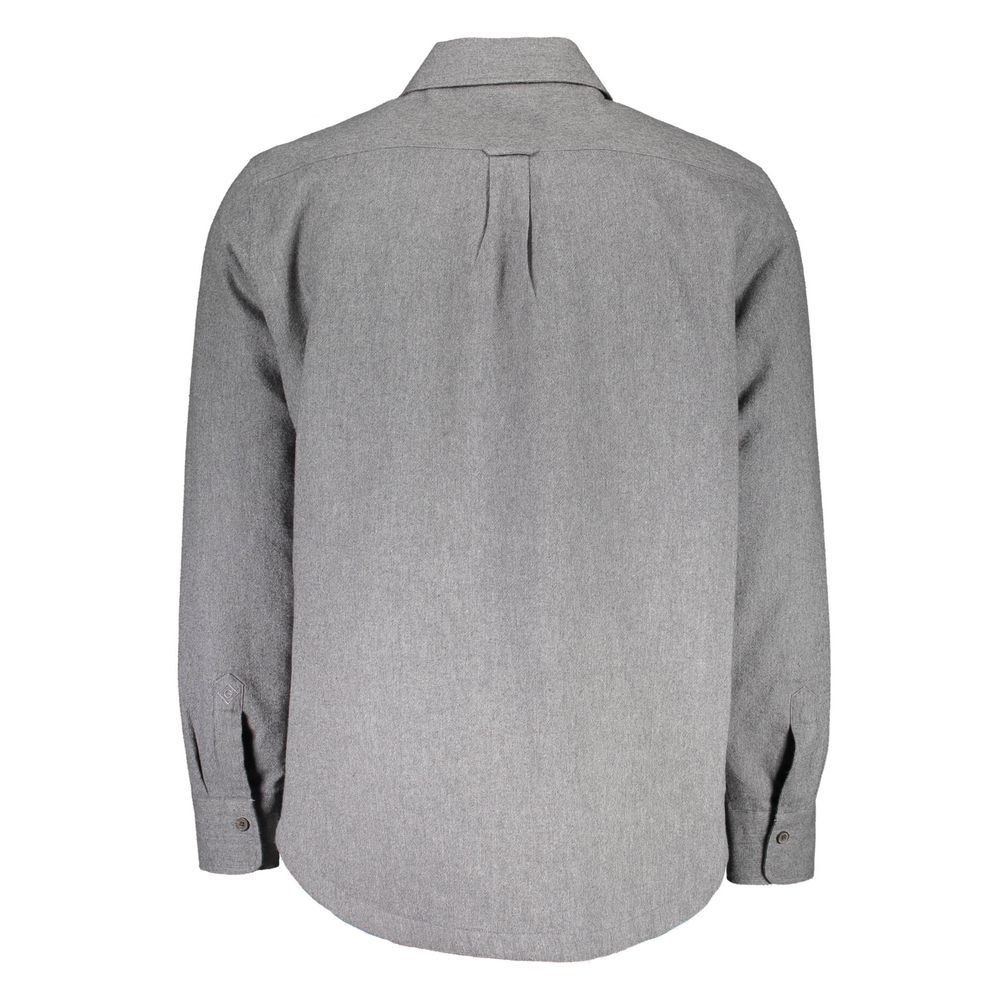 Brown Cotton Men Shirt