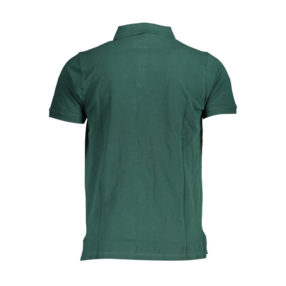Green Cotton Mens Polo Shirt
