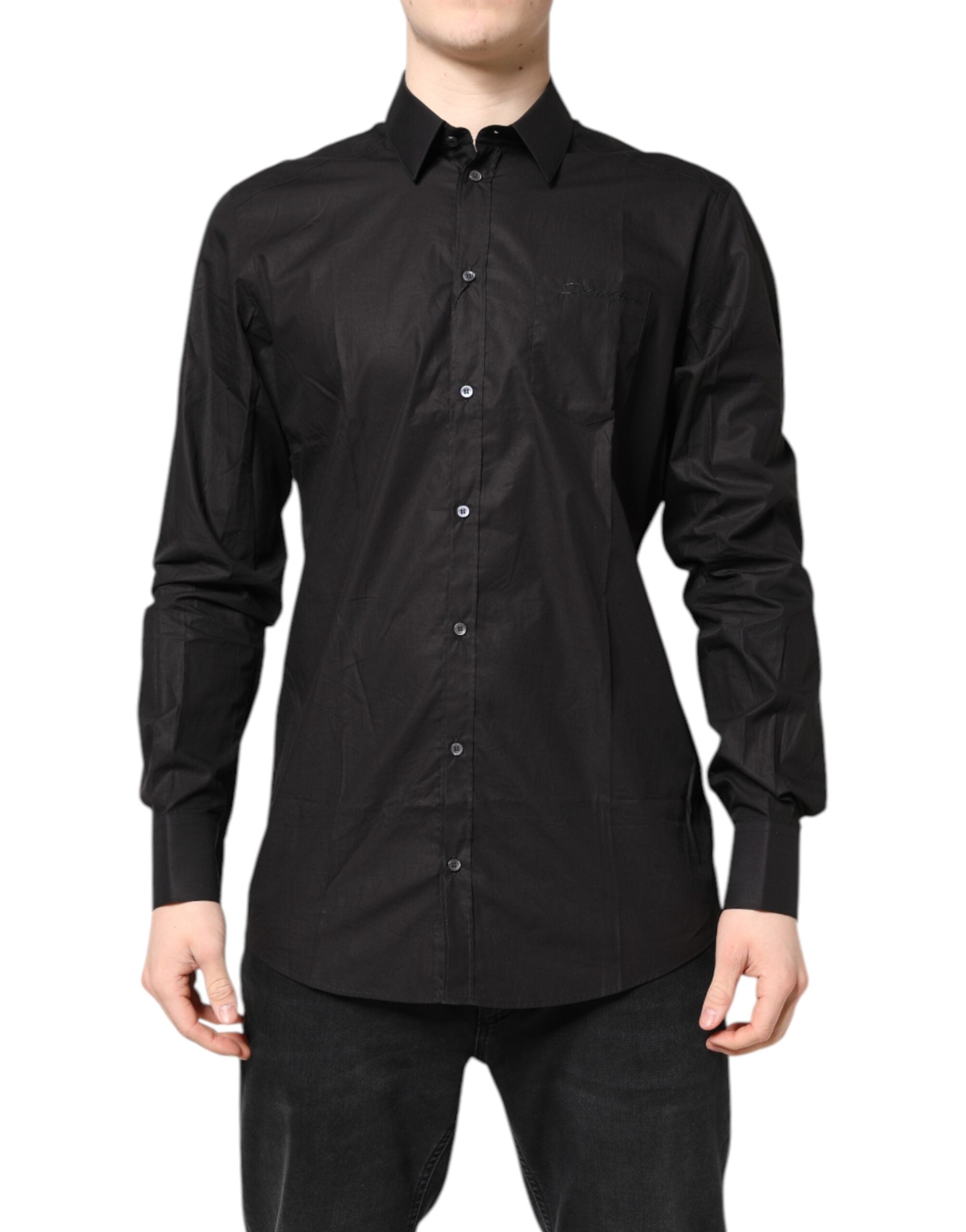 Black GOLD Cotton Dress Formal Shirt