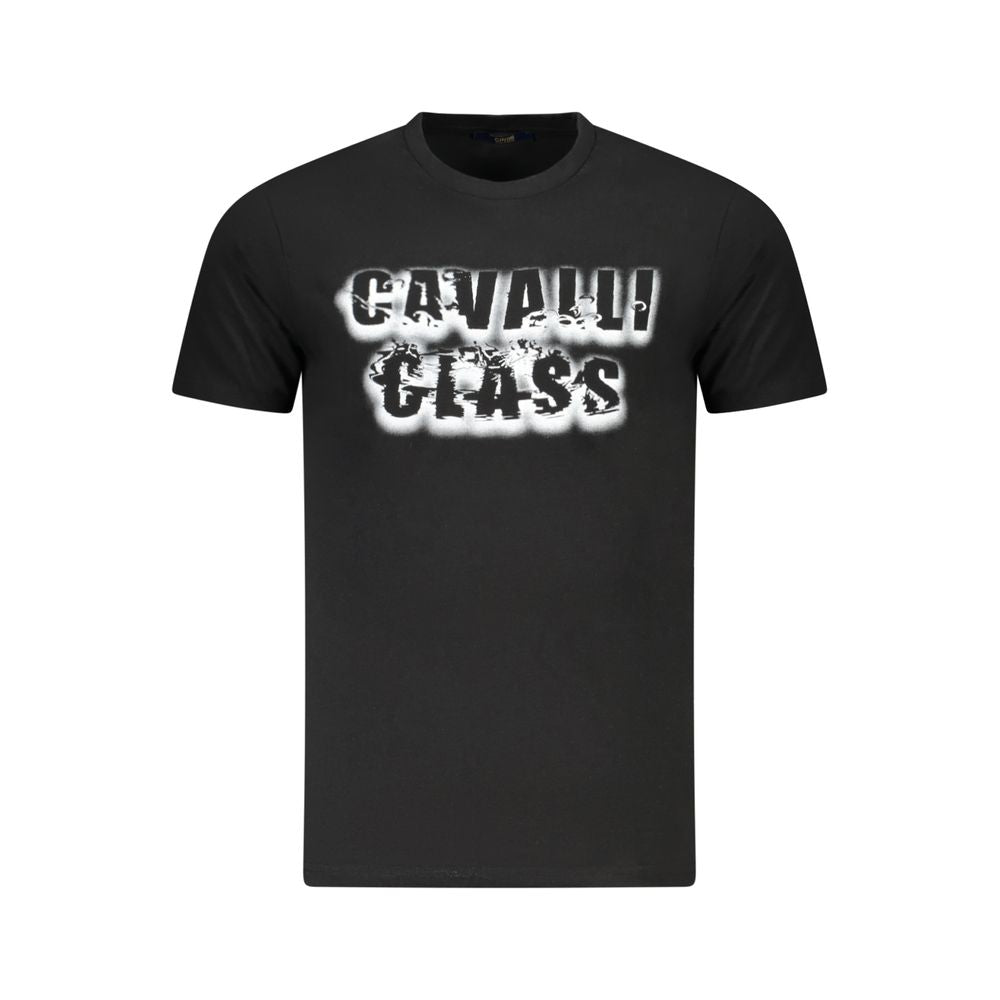 Black Cotton Men T-Shirt
