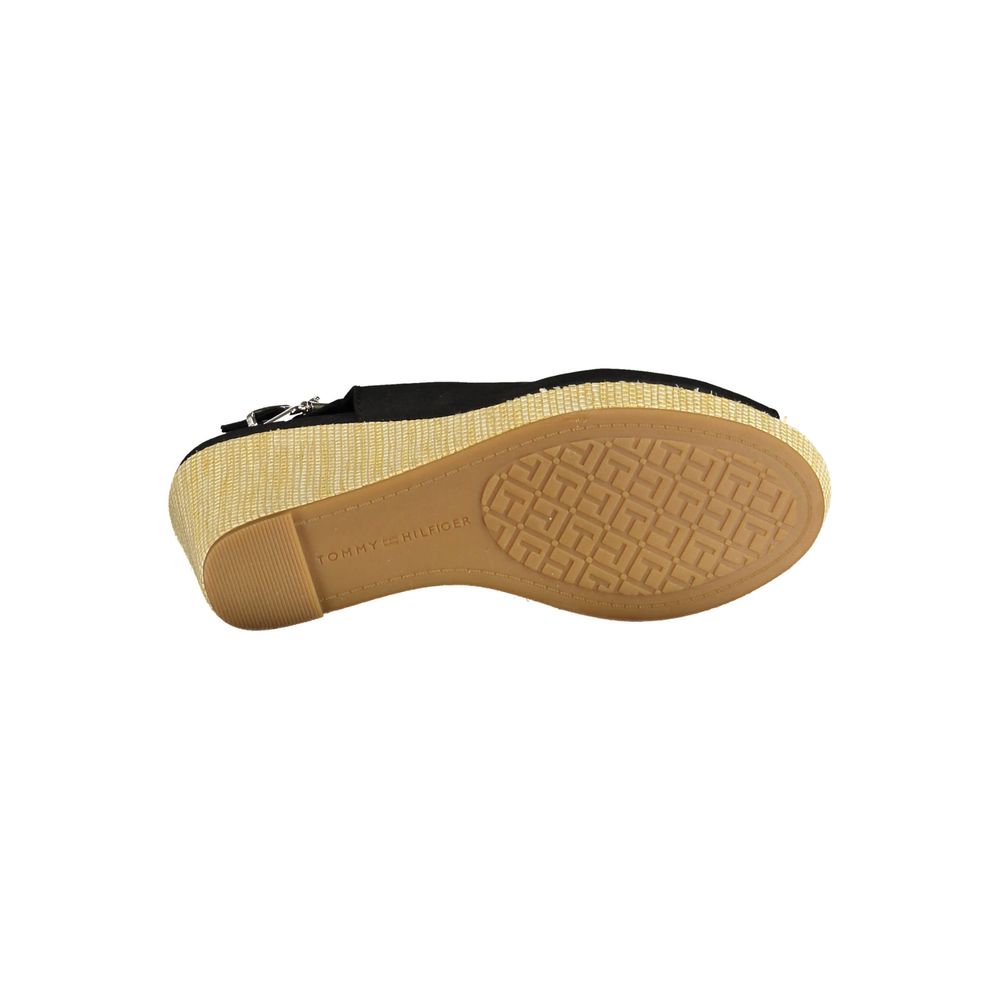 Black Cotton Women Sandal