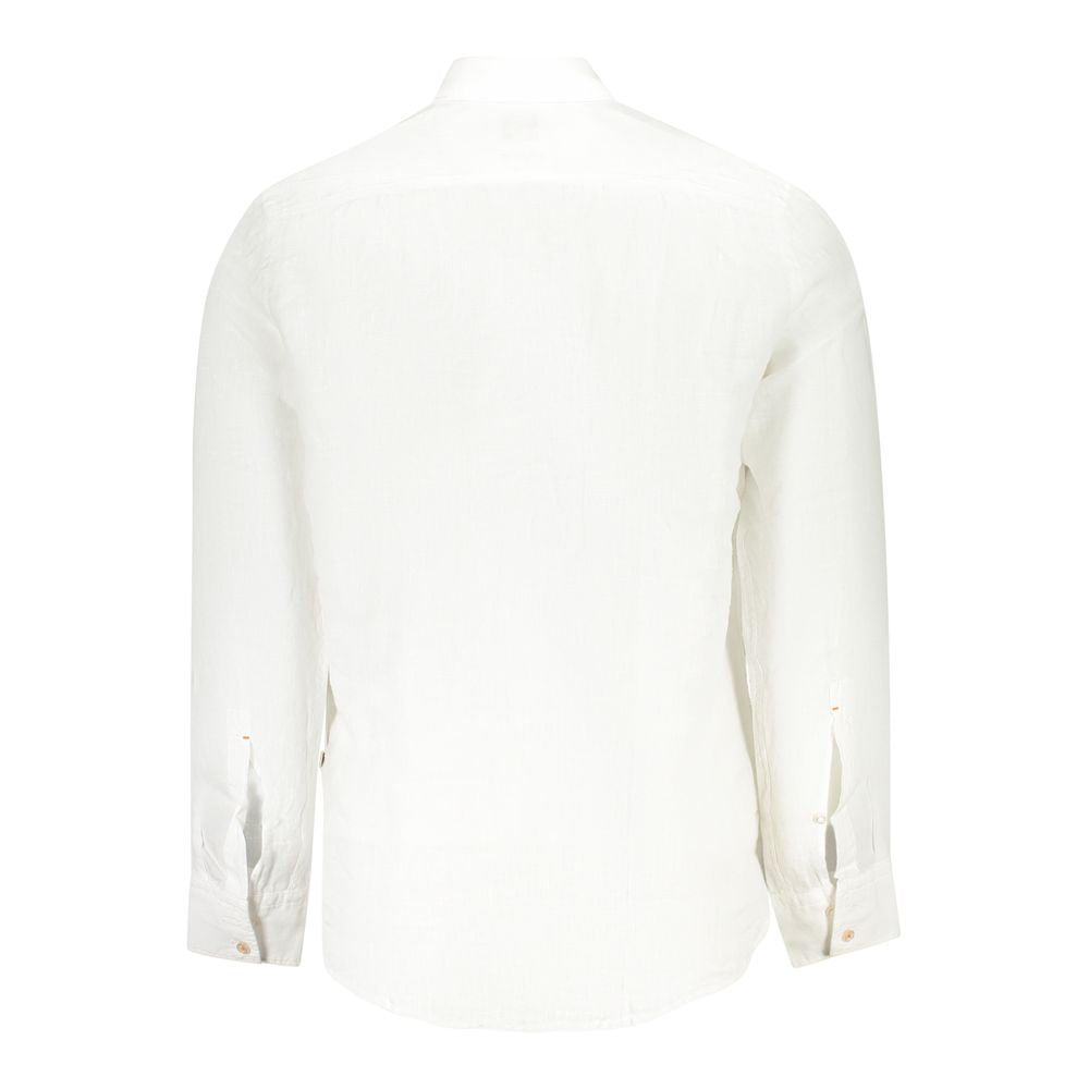 White Linen Men Shirt