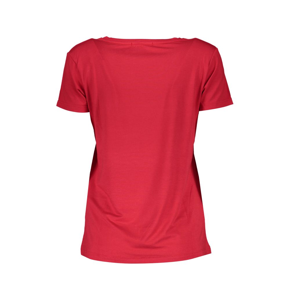 تي شيرت نسائي من Scervino Street Red Elastane