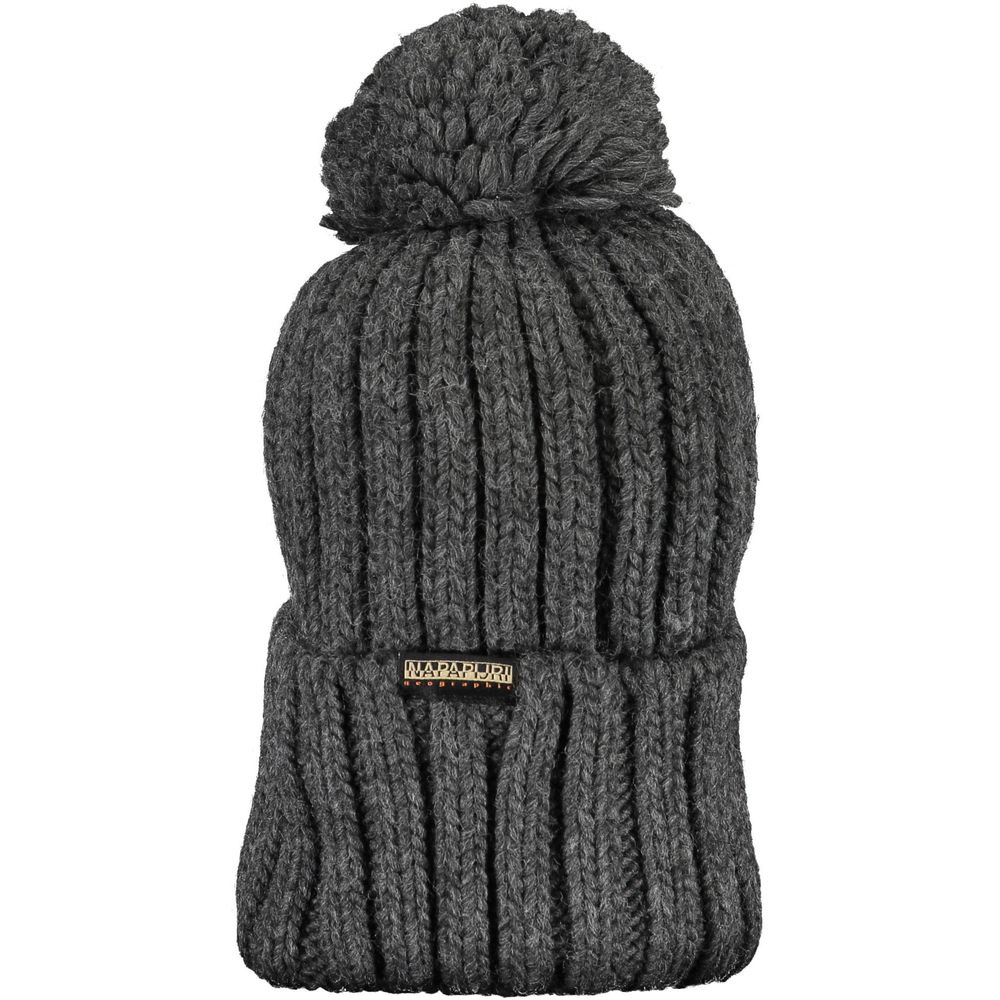 Gray Acrylic Men Cap