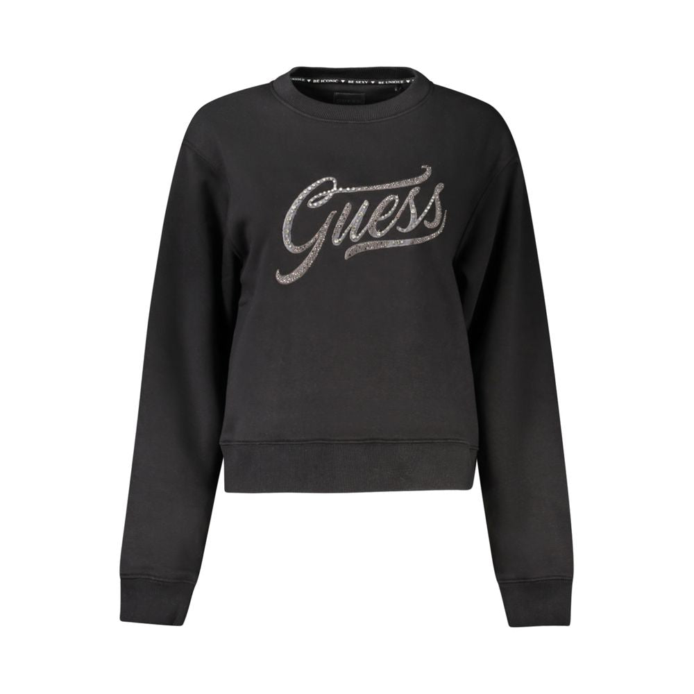 سترة جينز نسائية قطنية سوداء من Guess
