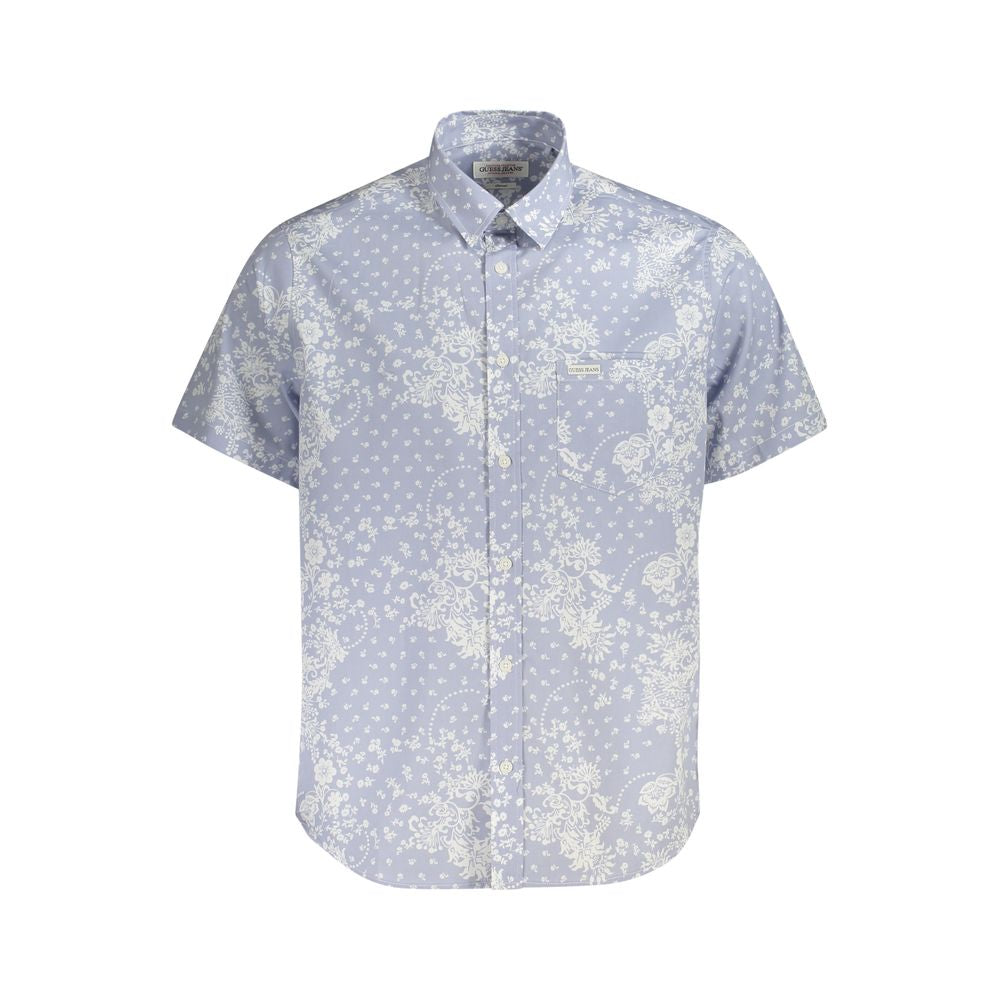 Light Blue Cotton Men Shirt