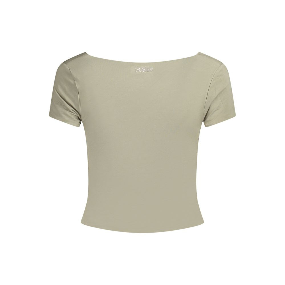 Green Modal Tops & T-Shirt