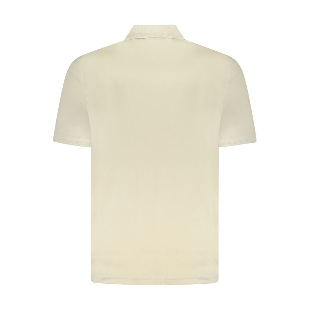 Beige Cotton Polo Shirt
