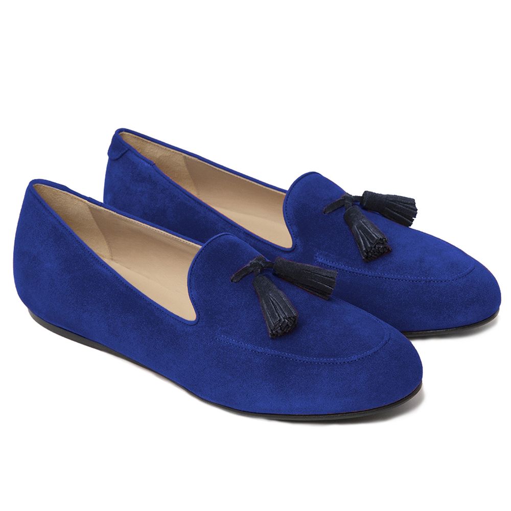 Blue Calfskin Unisex Loafer